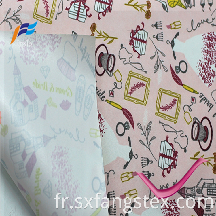 Polyester 190T PVC Taffeta Printed Waterroof Children Fabric